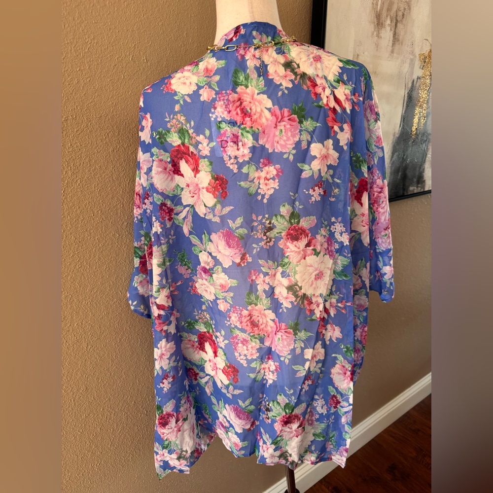 Floral Kimono Cardigan - Picture 9 of 9